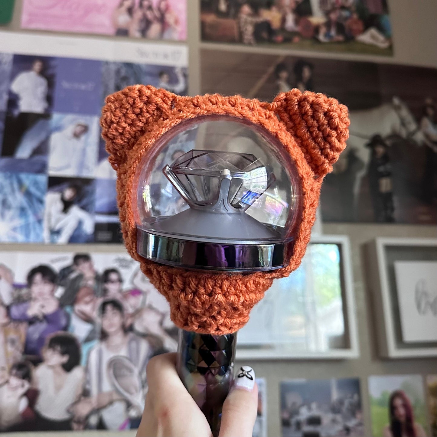 Orange Cat Lightstick Cover (Caratbong V2&3) | Jun, Seventeen