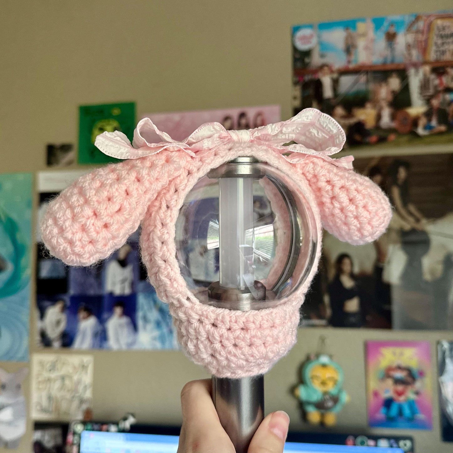 Pink Cutie Bunny Lightstick Cover (Engene Bong V1) | ENHYPEN