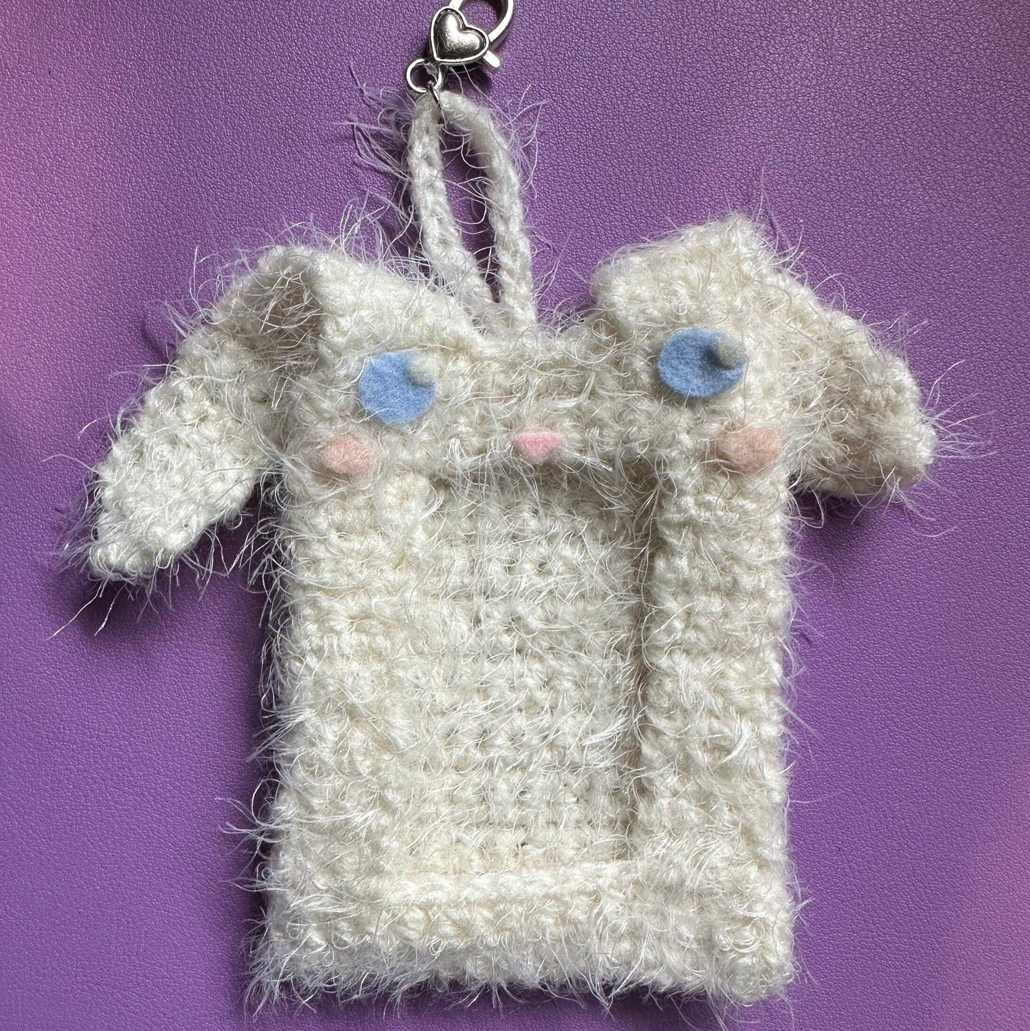Pattern: Crochet Bunny Photocard Holder Keychain