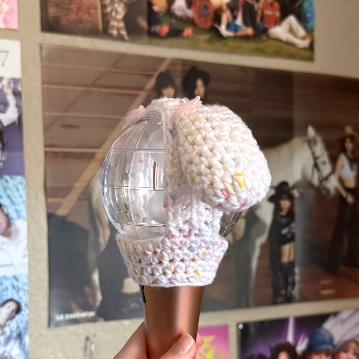 Sprinkle Bunny Lightstick Cover (Lightiny V2) | Ateez