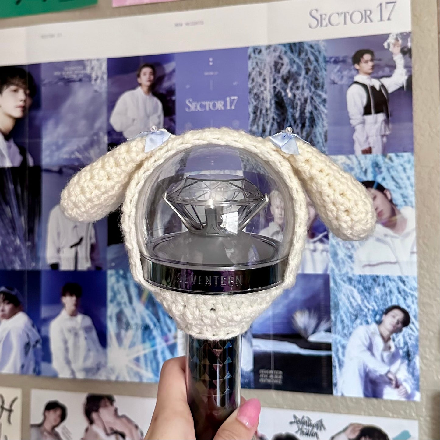 Pattern: Crochet Cherry Bunny & Joshymoroll Carat Bong Cover