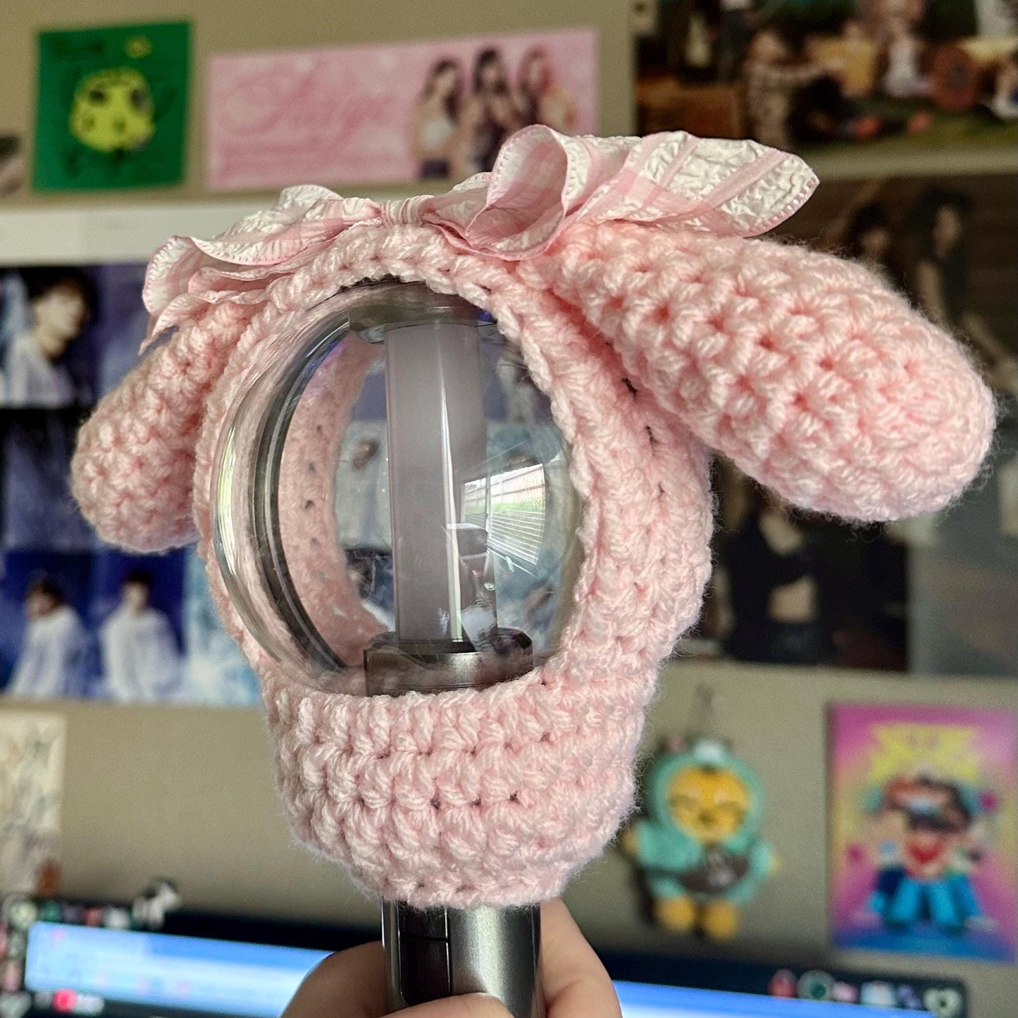 Pink Cutie Bunny Lightstick Cover (Engene Bong V1) | ENHYPEN