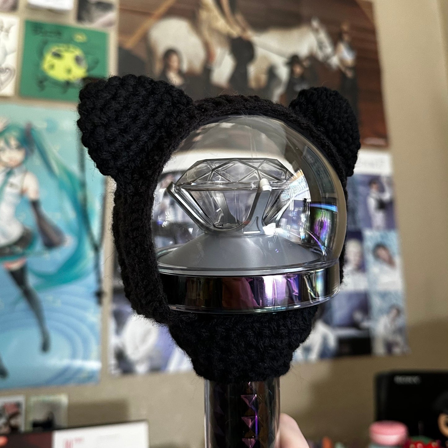 Black Cat Lightstick Cover (Caratbong V2&3) | Wonwoo, Seventeen