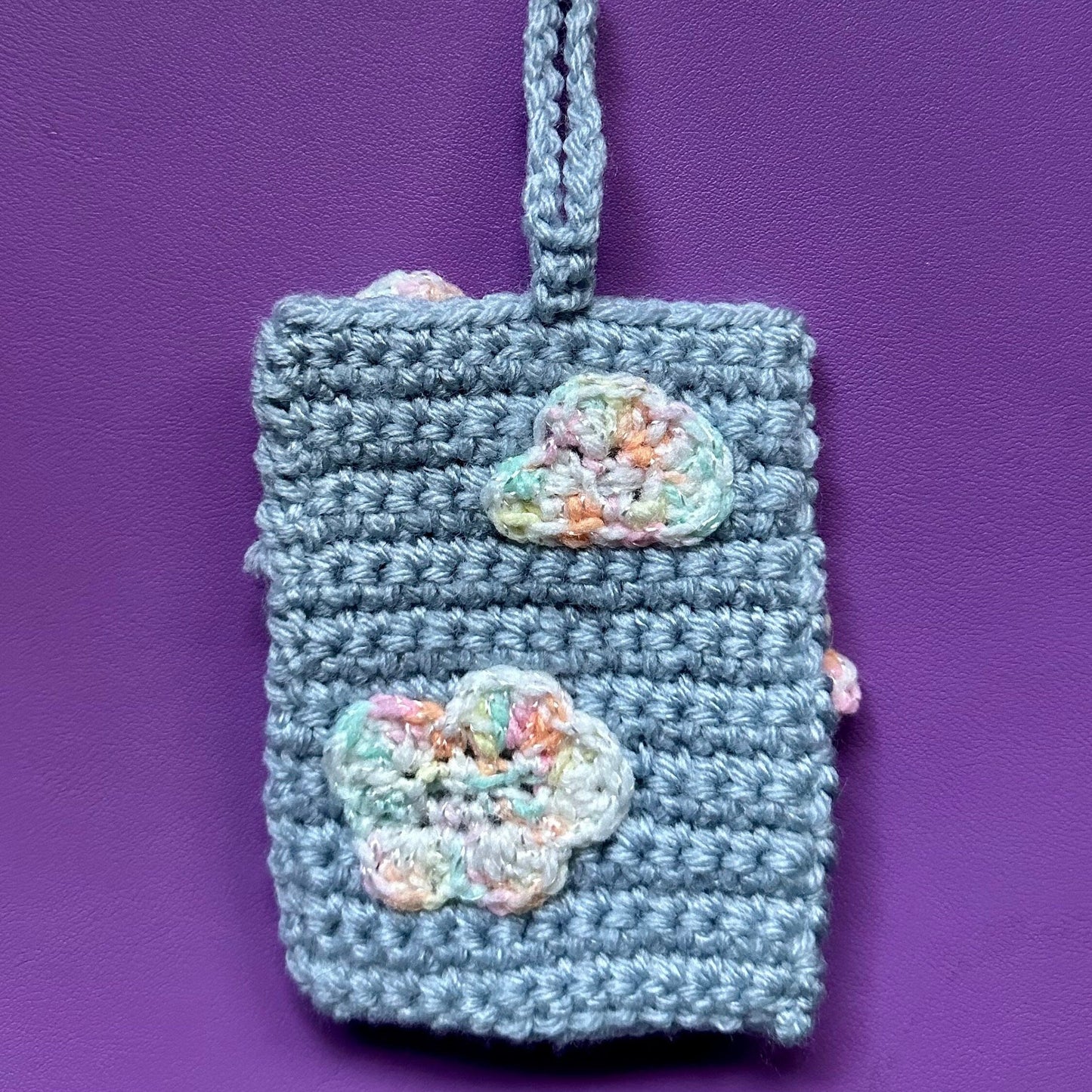 Pattern: Crochet Clouds Photocard Holder