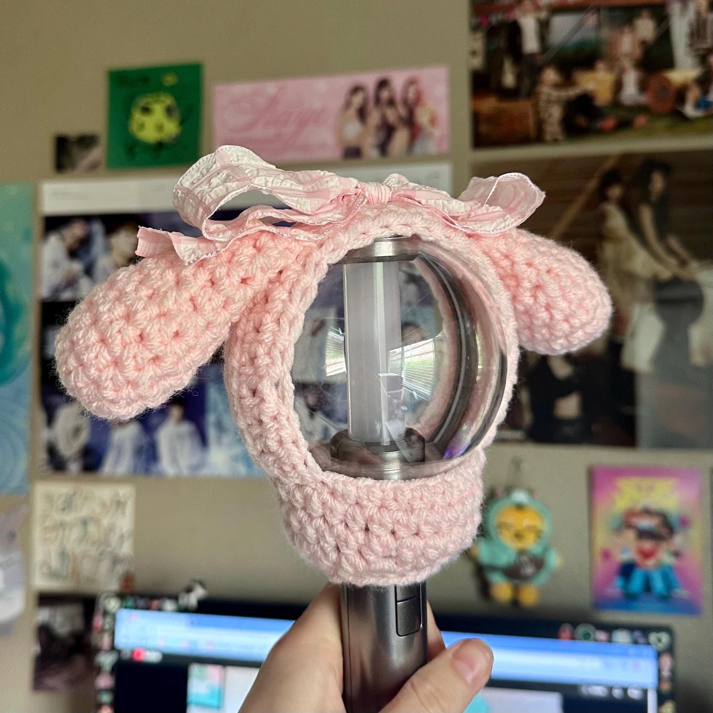 Pink Cutie Bunny Lightstick Cover (Engene Bong V1) | ENHYPEN