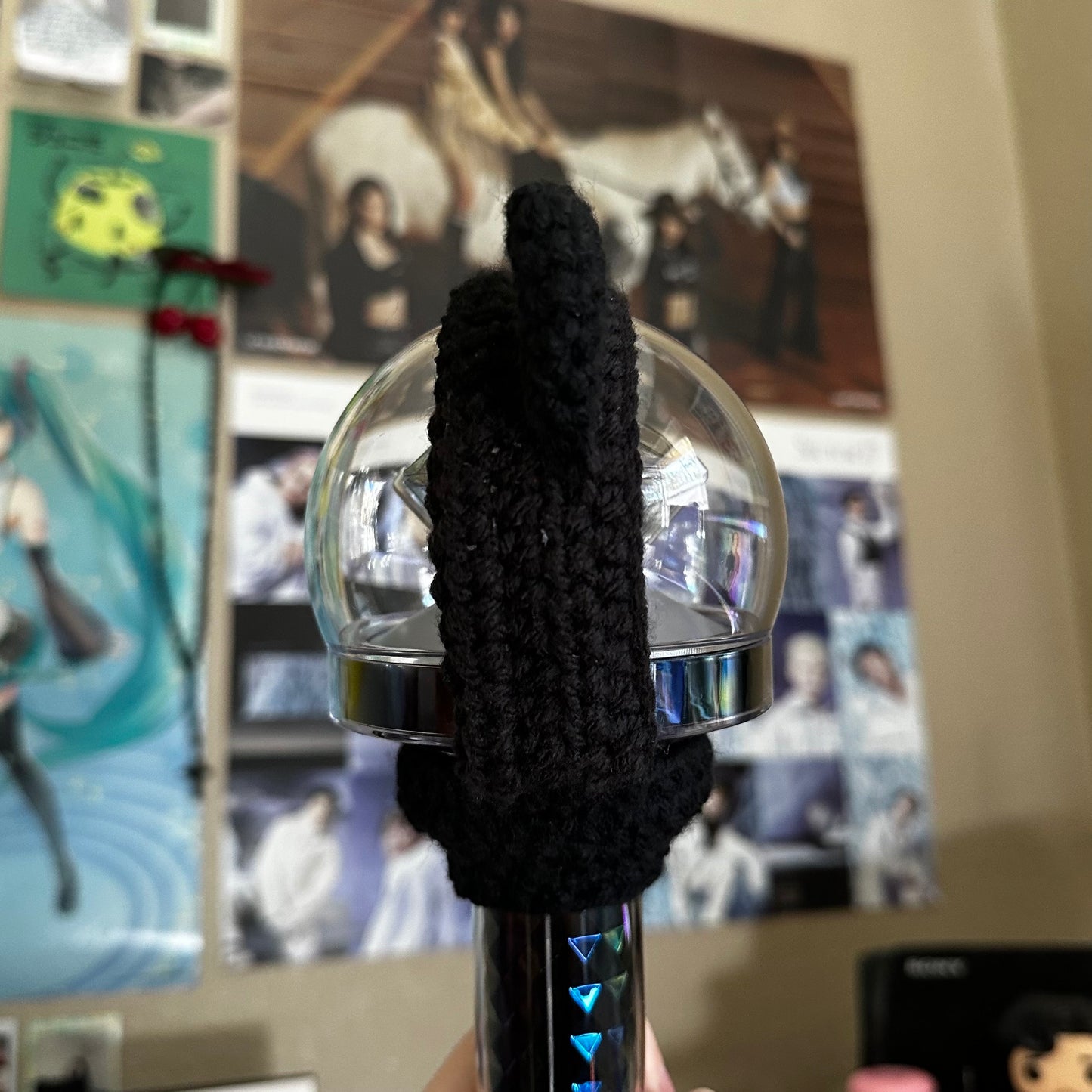 Black Cat Lightstick Cover (Caratbong V2&3) | Wonwoo, Seventeen