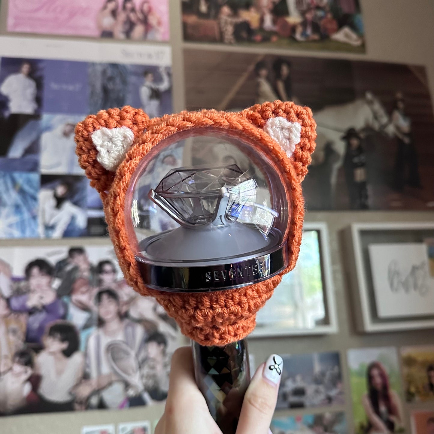 Orange Cat Lightstick Cover (Caratbong V2&3) | Jun, Seventeen