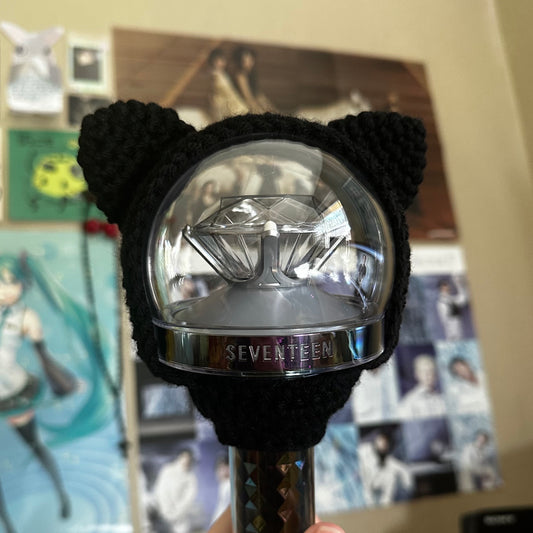Black Cat Lightstick Cover (Caratbong V2&3) | Wonwoo, Seventeen